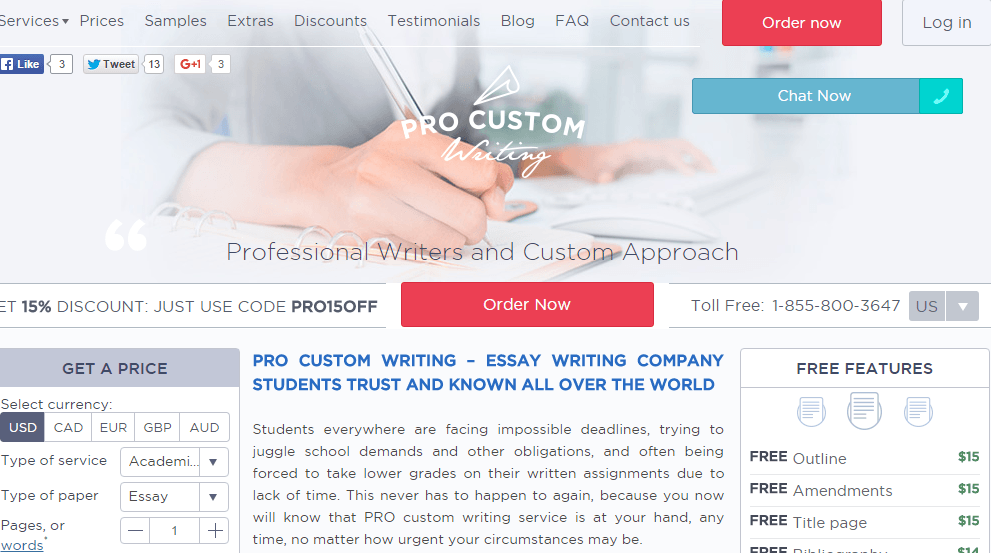 ProCustomWriting app review