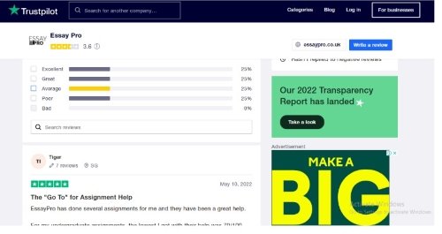essaypro trustpilot