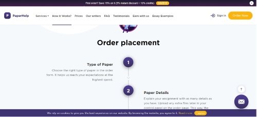 paperhelp order placement