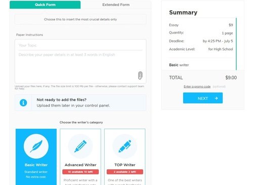 Affordable Papers ordering process