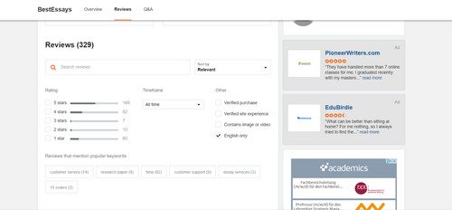 BestEssays sitejabber