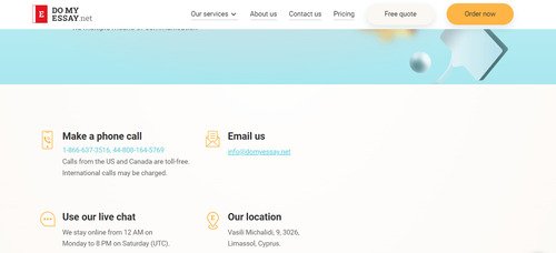 DoMyEssay customer support