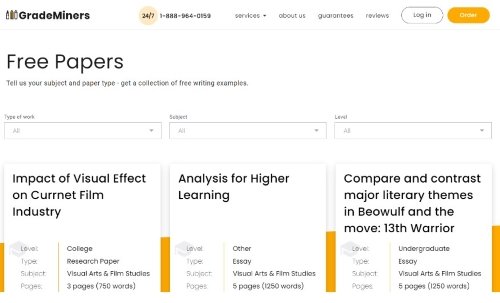 grademiners sample