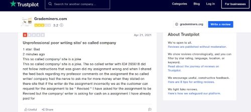 grademiners trustpilot