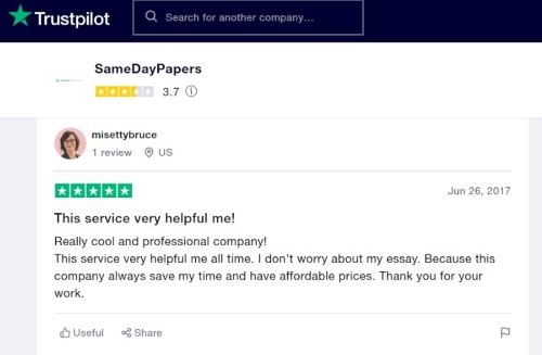 samedaypapers trustpilot