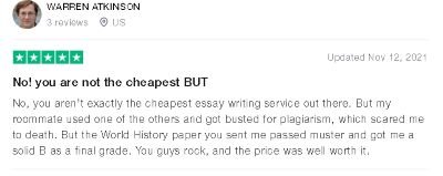 CollegeEssay trustpilot reviews