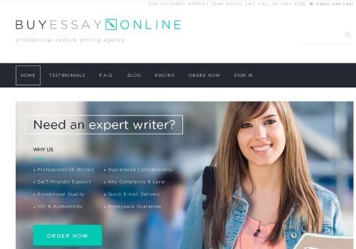 BuyEssayOnline interface