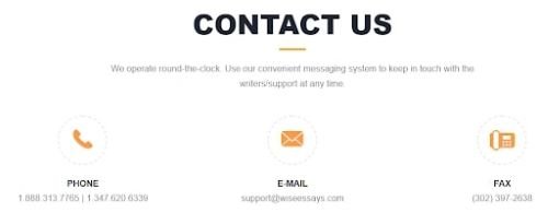 WiseEssays customer support