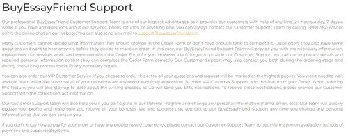BuyEssayFriend customer support