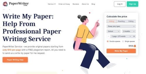 paperwriter interface