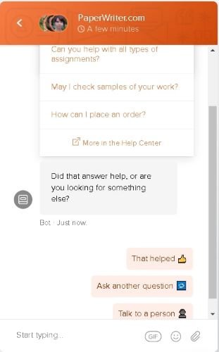 paperwriter customer support