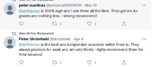 wr1ter twitter reviews