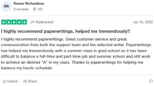 paperwritings trustpilot