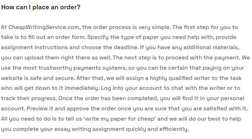 cheapwritingservice ordering process