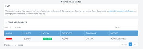 totalassignmenthelp ordering process