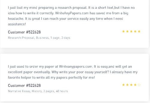 writeanypapers testimonials