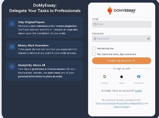 domyessay order placement