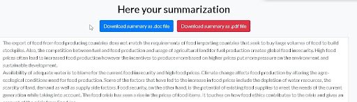 summarizing tool