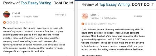 TopEssayWriting reviews SiteJabber