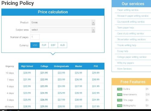 superiorpapers prices