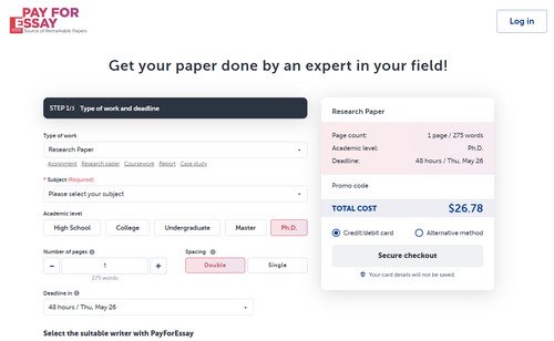 PayForEssay my experience