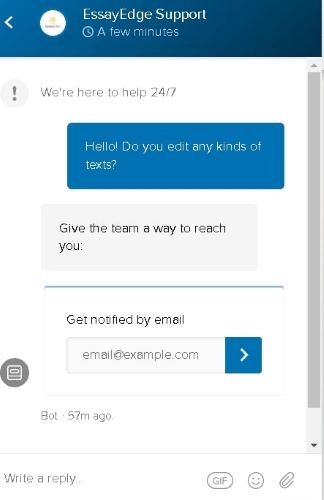 EssayEdge customer support