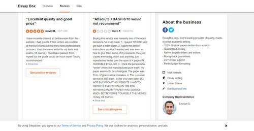 EssayBox sitejabber