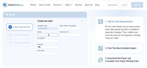 essaypro order process
